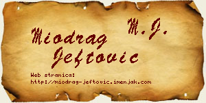 Miodrag Jeftović vizit kartica